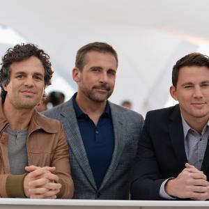 Steve Carell Mark Ruffalo and Channing Tatum at event of Foxcatcher 2014