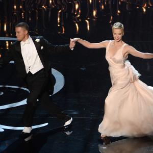 Charlize Theron and Channing Tatum at event of The Oscars 2013