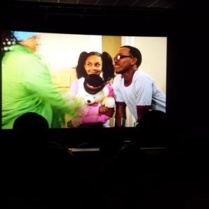 Screen shot at the sold out premiere for the heartwrenching film A Better Lyfe The film is based on the true story of a young man with cerebral palsy Marquis and his sister who were murdered by a family friend Shun plays Marquis