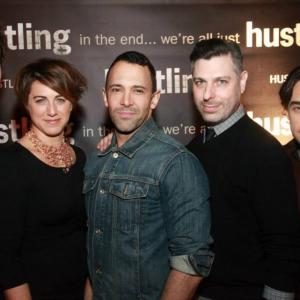 With the He's With Me cast at Sebastian LaCause's Hustling Season 3 premiere