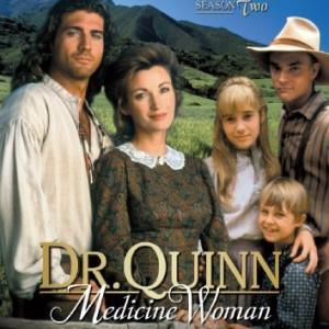 Jane Seymour, Chad Allen, Erika Flores, Joe Lando and Shawn Toovey in Dr. Quinn, Medicine Woman (1993)