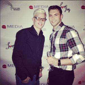 Adrian Gorbaliuk and America's Next Top Model's Chris Hernandez at the 