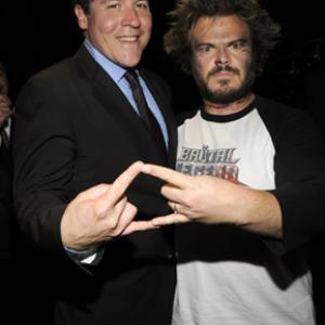 Jack Black and Jon Favreau at event of 2008 MTV Movie Awards 2008