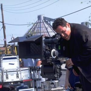 Director Jon Favreau on the set