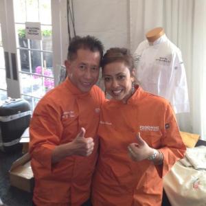 With Martin Yan at Food & Wine Festival Palm Desert, March 2013