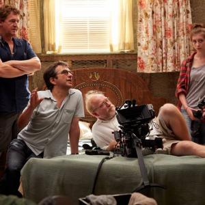 Set of 'Remember' w/ Mitch Holmes (grip), Atom Egoyan (director), Paul Sarossy (cinematographer) and Ilya Sarossy (dir observer)