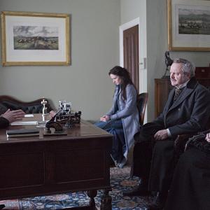Still of Anna Chancellor Frank McCusker Eva Green and Michael James in Penny Dreadful 2014