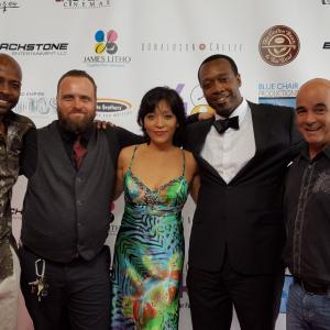 Actress Petra Lo & cast and crew on the red carpet at the premier of the suspense thriller CONTROL
