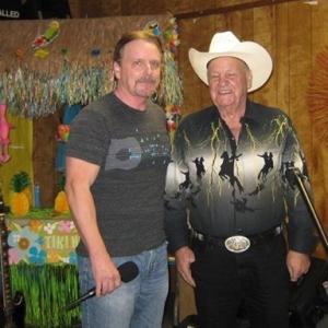 Ken Hudson with his Dad July 2012. Ken had performed for a dinner and dance in Vicksburg, MS.