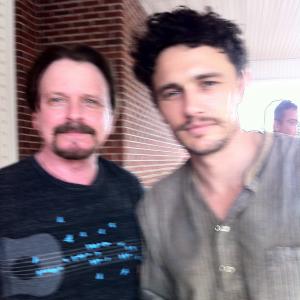 With James Franco during filming of As I Lay Dying 2012