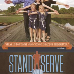 Gary Martin Hays and his family appearing in the film Stand And Serve on the Biography Channel