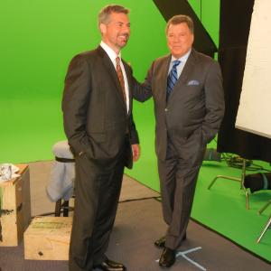 Gary Martin Hays appearing in a commercial with William Shatner