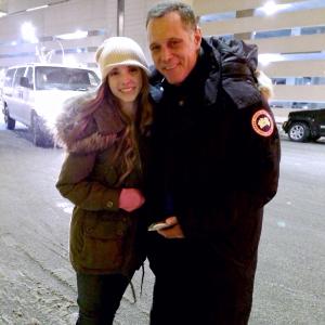 With Jason Beghe on the set of 