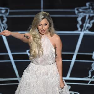 Lady Gaga at event of The Oscars 2015