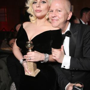 Ryan Murphy and Lady Gaga at event of 73rd Golden Globe Awards (2016)