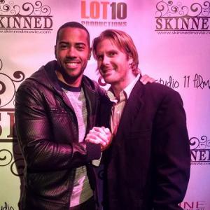 Brad James and Mike R Tinker at Skinned Movie Premier