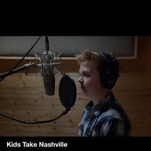Recording at Panda Productions Studio for the Kids Take Nashville Show