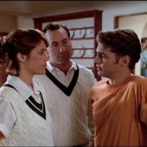 Still of Jason Priestley, James Eckhouse and Carol Potter in Beverli Hilsas, 90210 (1990)