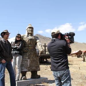 On the set in Ulaanbatar