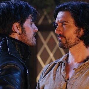 Adam Croasdell as Brennan Jones with Colin O Donoghue on ABC's Once Upon A Time