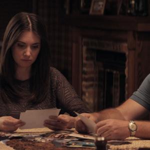 Still of Nick Offerman and Alison Brie in The Kings of Summer (2013)