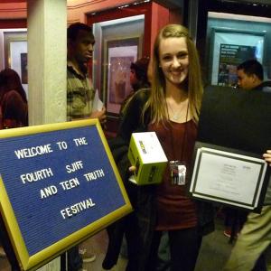 Lauren Lindberg at San Joaquin International Film Festival/Teen Truth. Film won Audience Choice Award, 2011