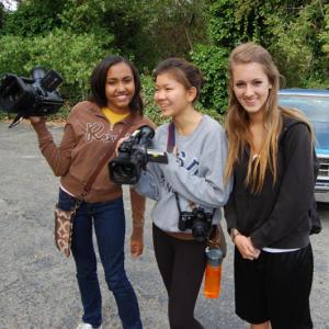 BAVC team filming Independence in Sight, 2010. (lauren lindberg on right)