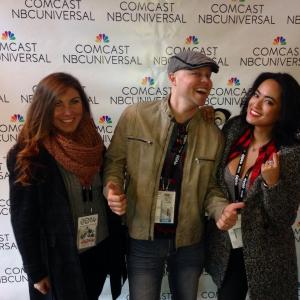Jasmine Fontes, Jonathan Lee Smith, and Jenilee Reyes while attending NBC event at Sundance 2014.