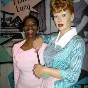 The closest I could ever get to my idol Lucille Ball by visiting her wax statute at Madame Tussands in NYC