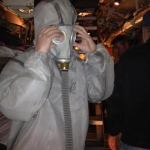 Seth Marshall as a gas mask sailor