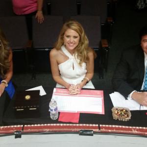 Miss Georgia Girl panel judge. With Miss Georgia Maggie Bridges sitting next to me also judging. I represented the TV and Movie business.