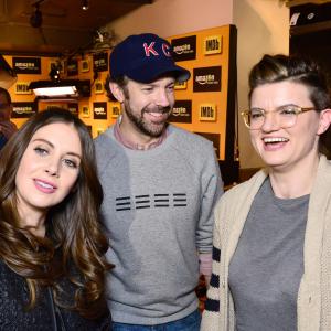 Jason Sudeikis, Alison Brie and Leslye Headland at event of The IMDb Studio (2015)
