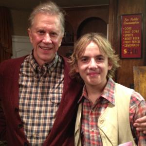 Adam with the legendary Andrew Prine. Andrew played Norman and Adam played Billy in the production of On Golden Pond directed by Gloria Gifford.