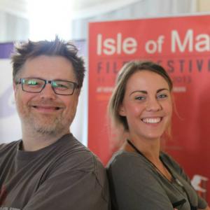 Emily Cook With Chris Jonesat the Isle of Man Film Festival 2013