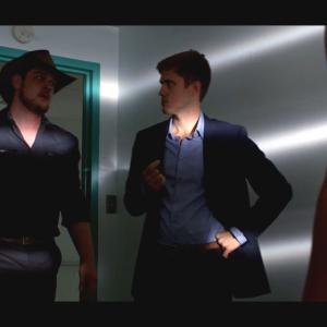 Matthew Chizever with Aaron Tveit on Graceland