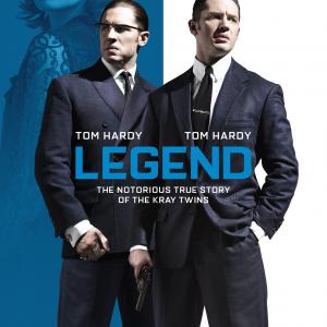 Emily Browning and Tom Hardy in Legenda 2015