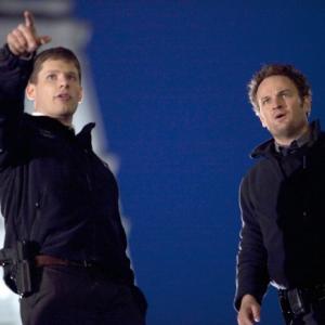 Still of Jason Clarke and Matt Lauria in The Chicago Code 2011