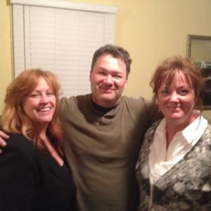 Janet and Sandy (Make up and hair) with the Director Greg Klein after wrapping.