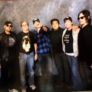 Comic Con with the cast from The Walking Dead