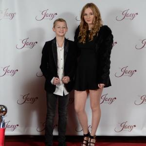 Julien and sister Adrienne Hicks at the Joey Awards 2014