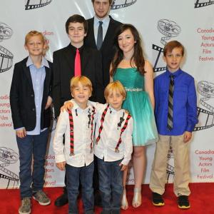 Some of the ElseWhere cast at the screening at the Canadian Young Actors' Film Festival 2013