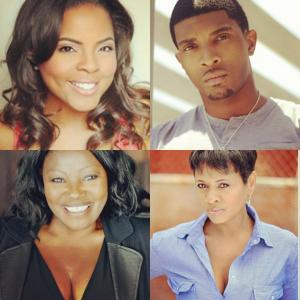 The Cast of The Deal The Dance and The Devil Brely Evans Rhonda Stubbins White Karen Malina White and Malcom Banks