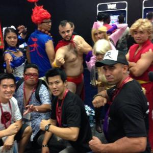 San Diego Comic-con 2014 with Mike Moh, Joey Ansah & world warriors