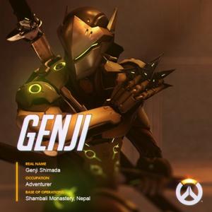 Genji voiced by Gaku Space in Overwatch