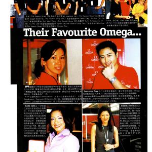 I was among the first three Omega Celebrity Watch Ambassadors in Singapore.