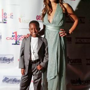 Kaden W Lewis and Jaqueline Fleming at the Premier of One More Chance 101913