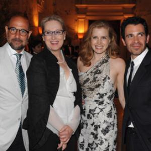 Meryl Streep, Stanley Tucci, Amy Adams and Chris Messina at event of Julie ir Julia (2009)