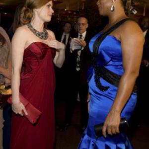Oscar Nominee Amy Adams and Queen Latifah at the Governors Ball after the 81st Annual Academy Awards at the Kodak Theatre in Hollywood CA Sunday February 22 2009 airing live on the ABC Television Network