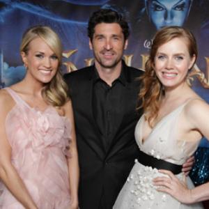 Patrick Dempsey, Amy Adams and Carrie Underwood at event of Enchanted (2007)