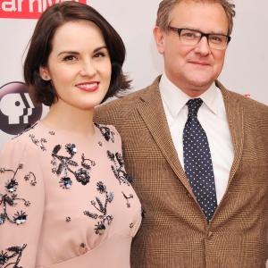 Hugh Bonneville and Michelle Dockery at event of Downton Abbey 2010